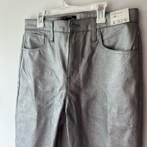 J. Crew Sparkling Sliver Jeans